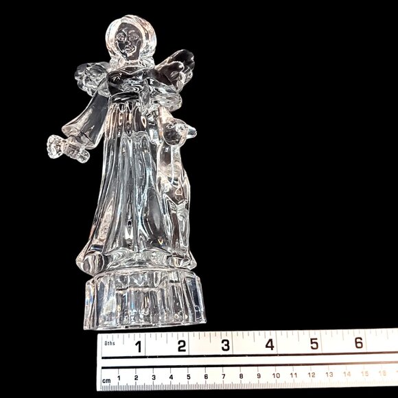Mikasa Lead Crystal Angel Figurine “Angelic Harmony” Germany 7" - Picture 7 of 13